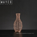 Mayco Antique Modern Home Decor Gold Wire Metal A Vase for Flowers